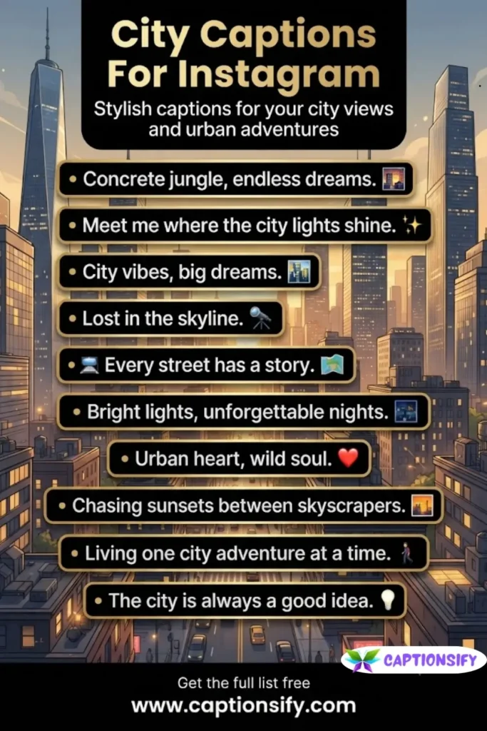 Fun and Playful City Captions