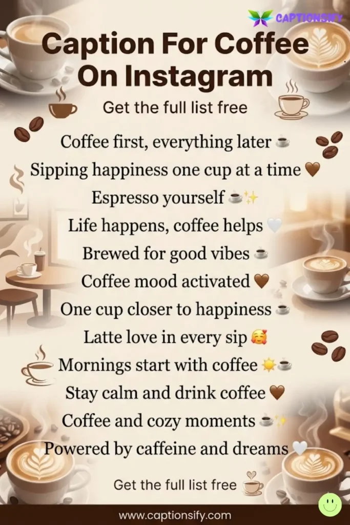 Captions That Perfectly Describe Your Coffee Mood