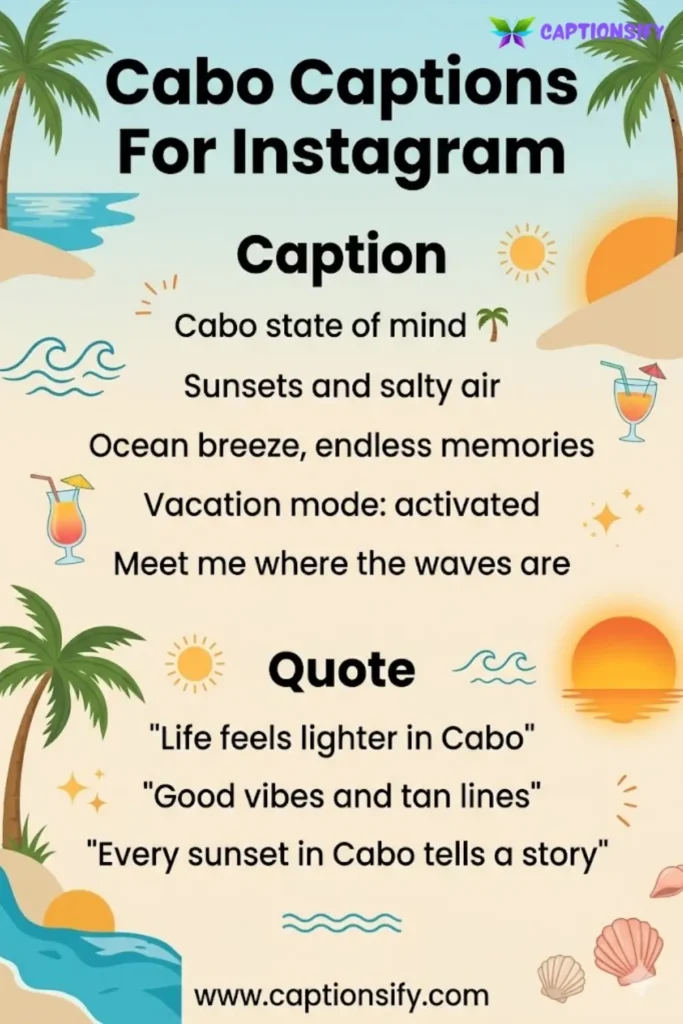 Romantic Cabo Captions for Couples Getaways