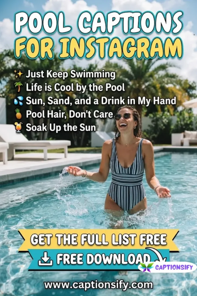 Chill Vibes Relaxing Pool Captions