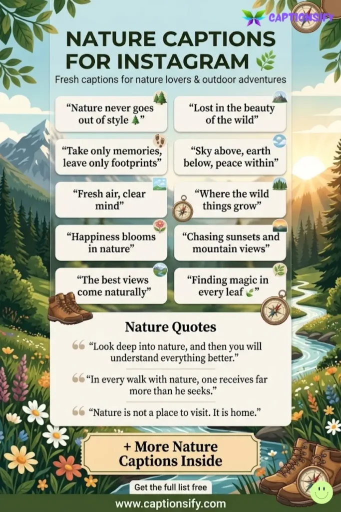 Inspiring Nature Captions for Your Feed