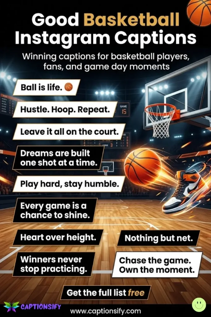Motivational Basketball Captions to Inspire Your Game