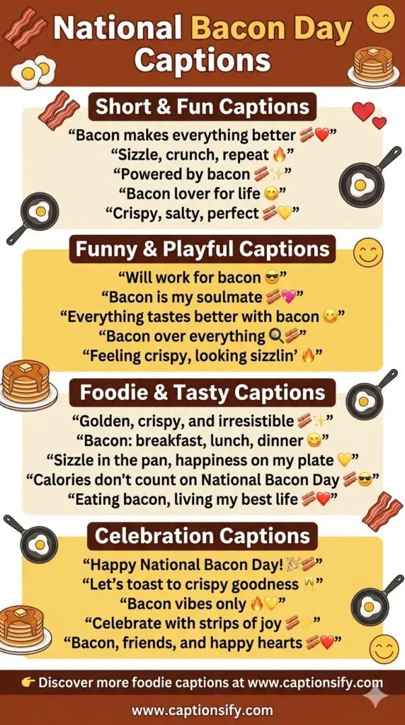 Creative Bacon Captions to Celebrate National Bacon Day