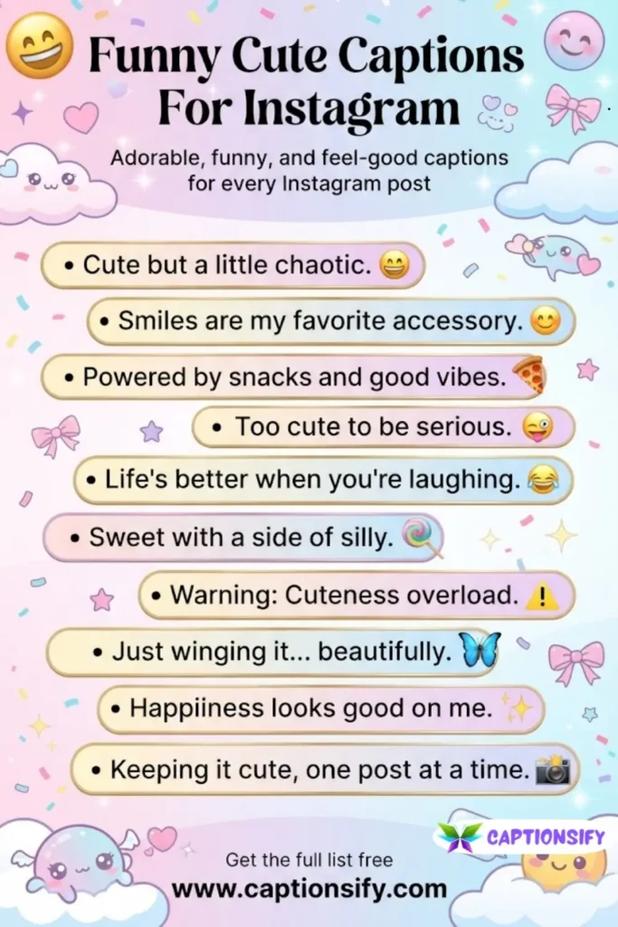 Cute Captions for Those Perfect Selfies