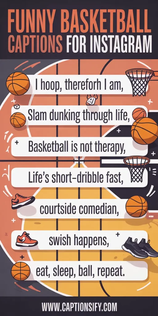 Dribble Your Way into Humor Basketball Captions