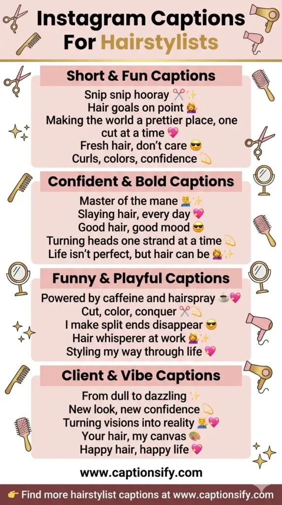 Inspirational Captions for Hair Artists