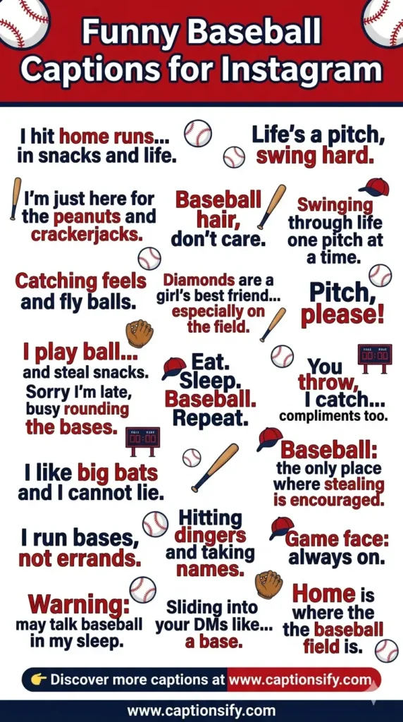 Best Humorous Baseball Quotes for Instagram Posts