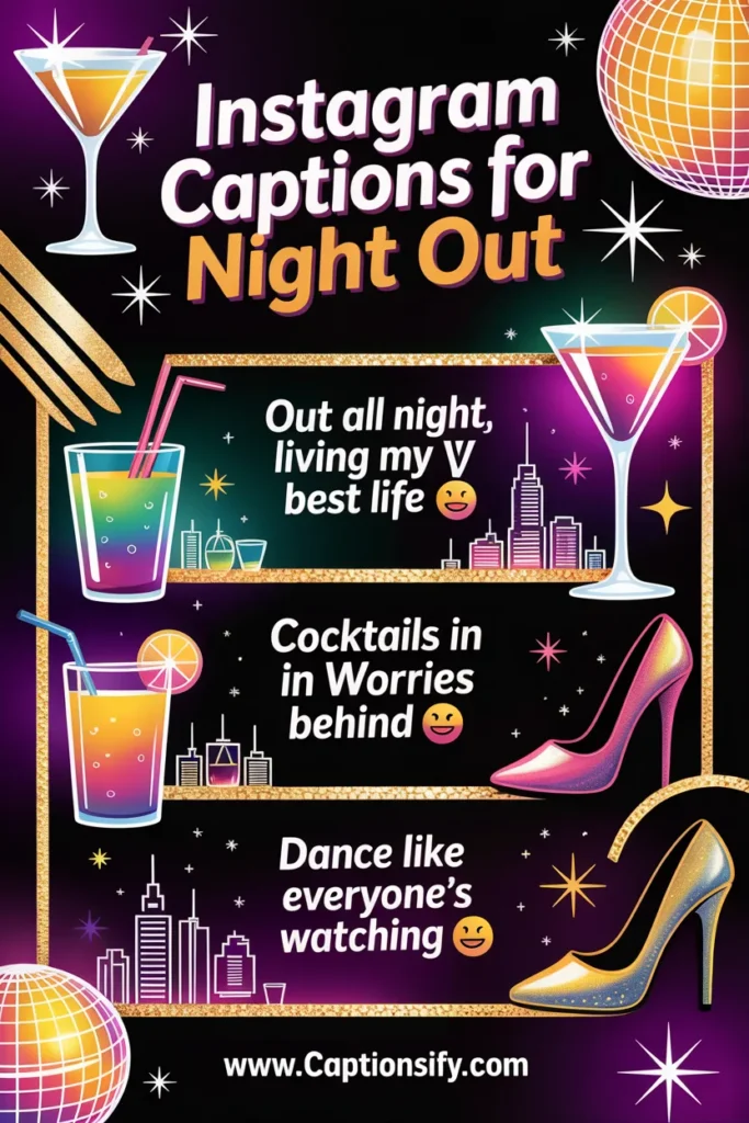 Creative Instagram captions for evening adventures