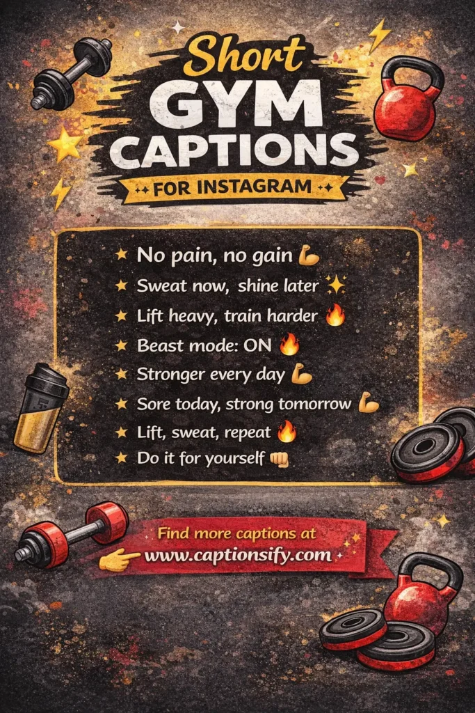 Empowering Gym Captions for Your Posts