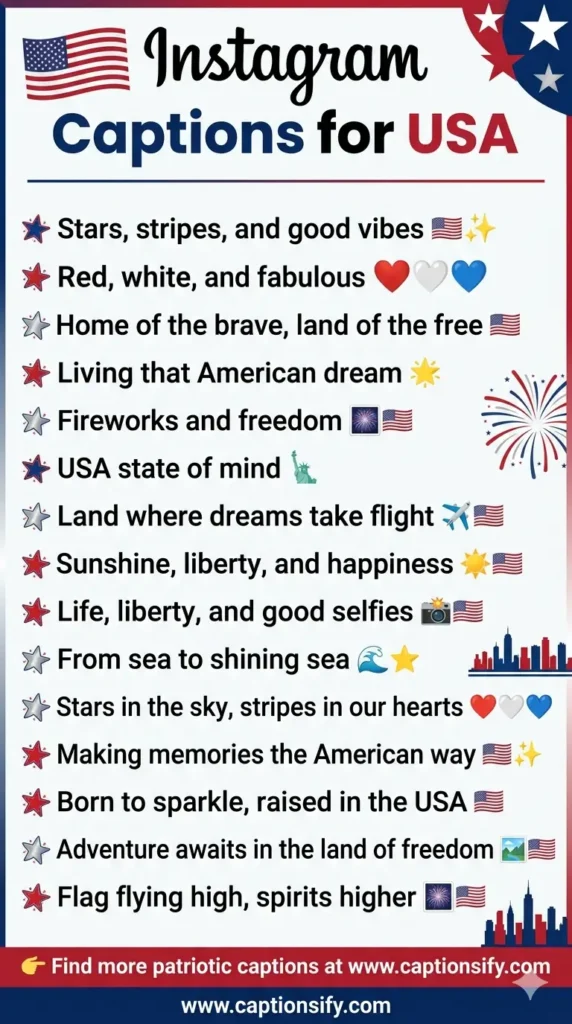 Fun Instagram Captions for USA Adventures