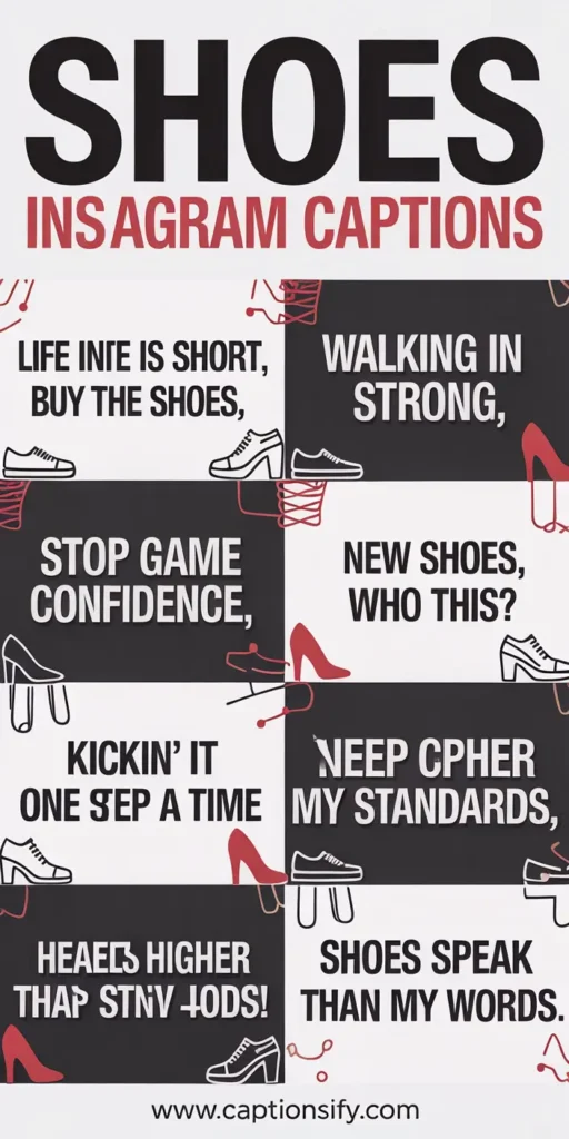 Fun Shoe Captions for Instagram