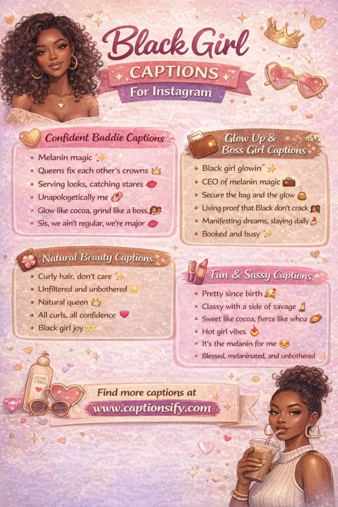 Fun and Playful Black Girl Instagram Captions