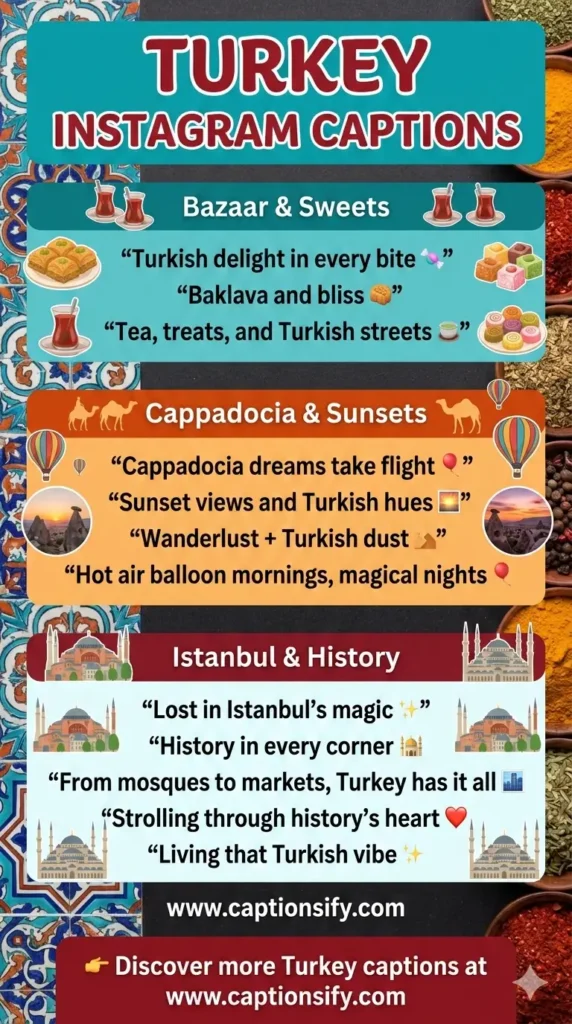 Funny Turkey Instagram Captions