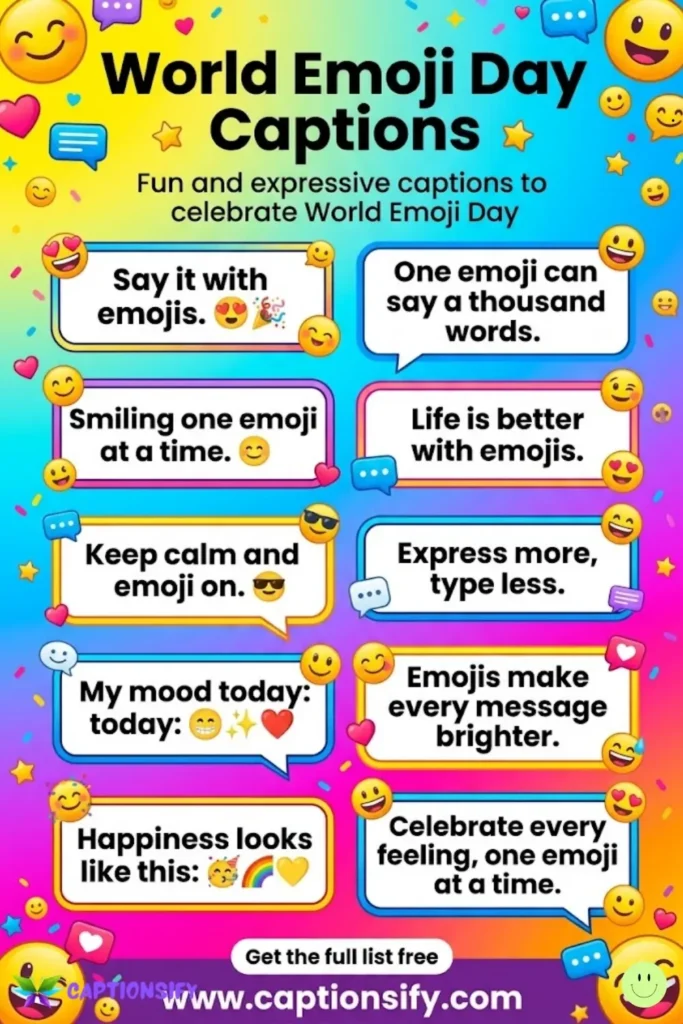 Short and Sweet Emoji Captions for Instagram
