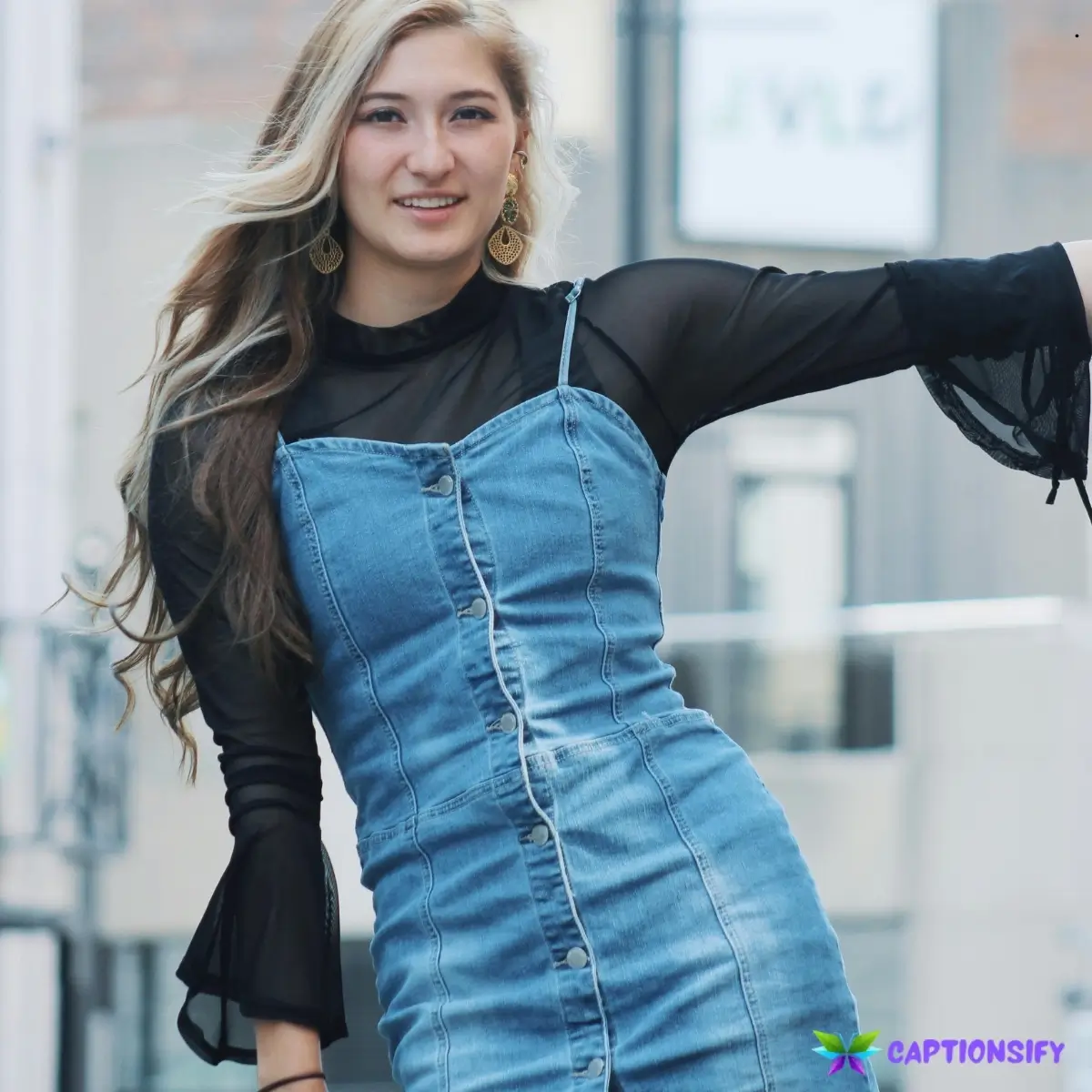 145 Top Denim Dress Captions For Instagram Perfect for Your Style Posts