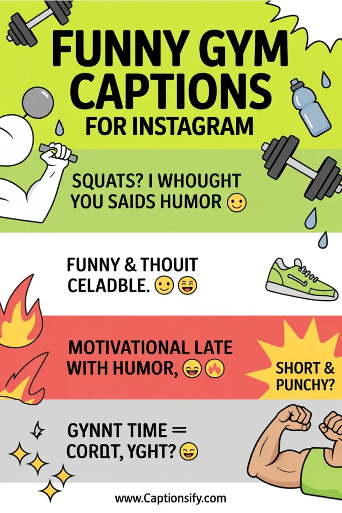 Best Funny Fitness Captions for Instagram Fitness Enthusiasts