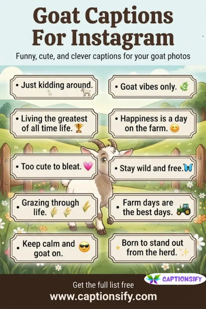 Best Goat Quotes for Instagram Posts
