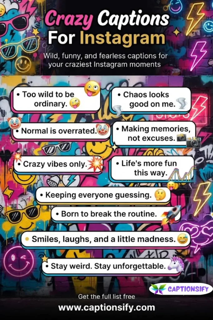 Crazy Captions For Instagram That Will Make Your Followers Laugh Out Loud