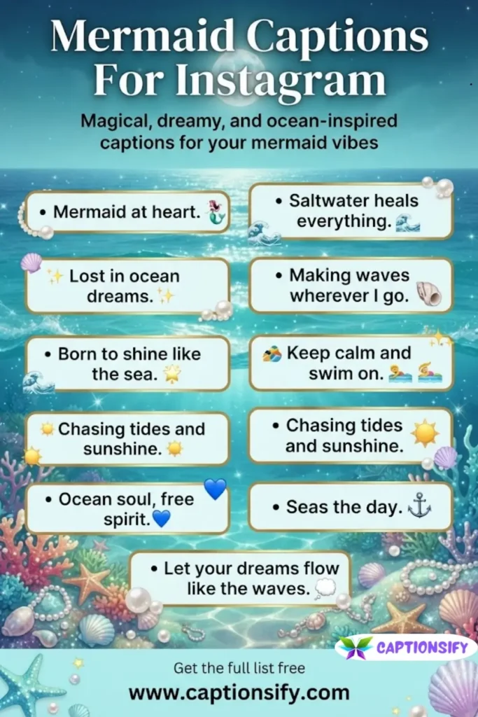 Creative Mermaid Quotes For Instagram Posts