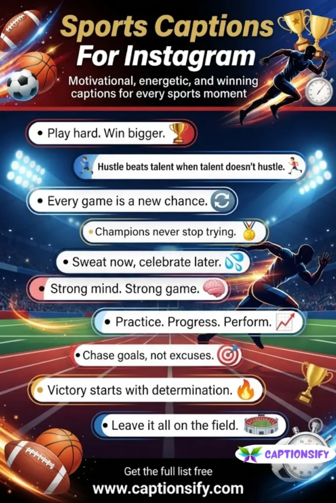 Creative Sports Caption Ideas For Instagram Photos