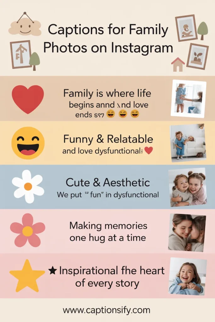 Cute Family Photo Captions for Instagram Posts
