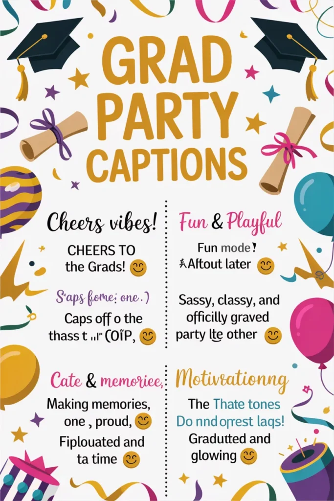 Funny Grad Party Instagram Captions to Make Everyone Smile