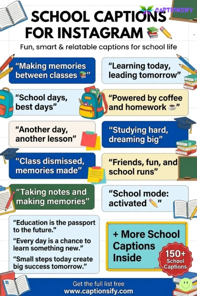 Funny School Captions For Instagram Posts