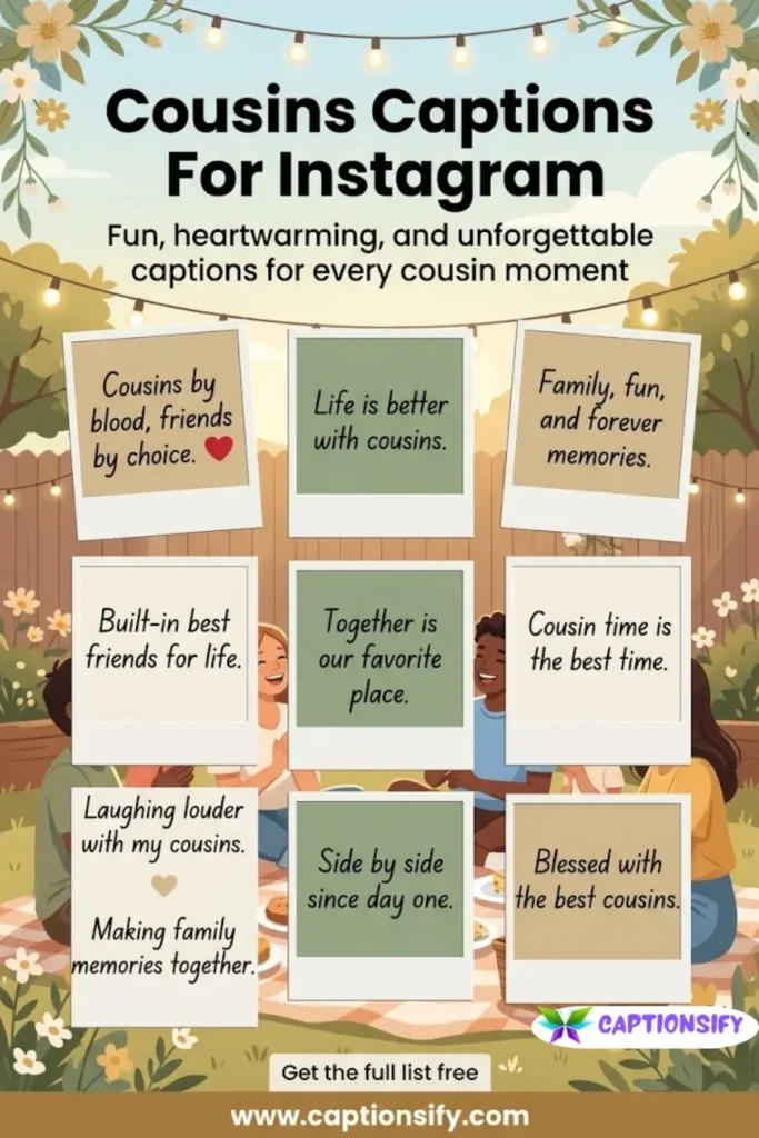 Heartwarming Cousins Captions For Instagram Moments
