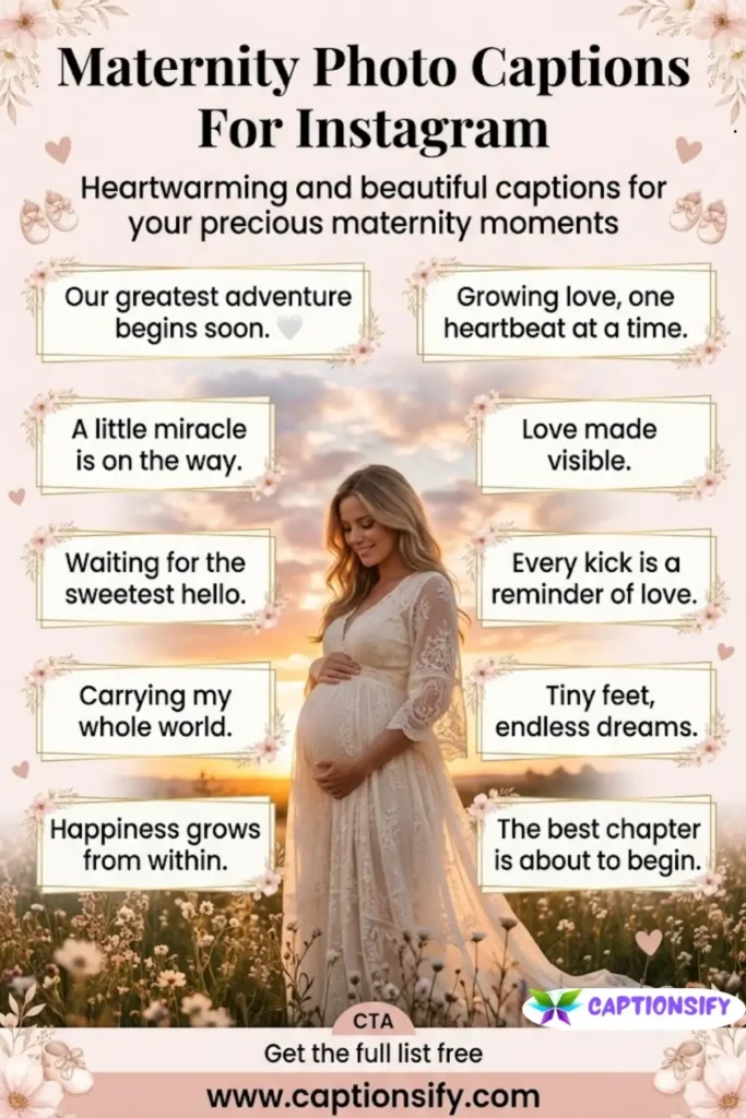 Heartwarming Maternity Photo Captions For Instagram Posts