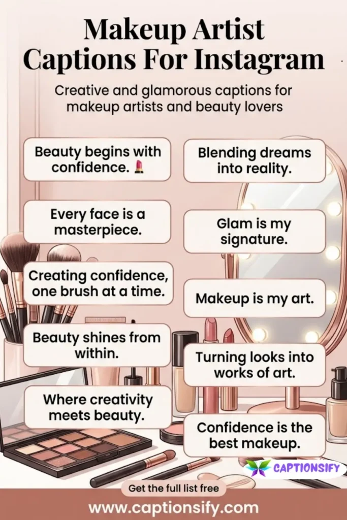Makeup Artist Instagram Captions for Your Portfolio