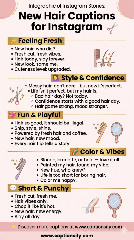 Trending Hair Transformation Captions for Instagram