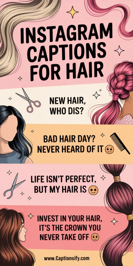Creative Captions For Instagram Celebrating Hair Colors