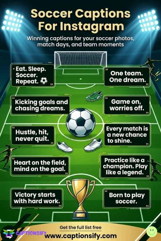 Creative Soccer Captions For Instagram