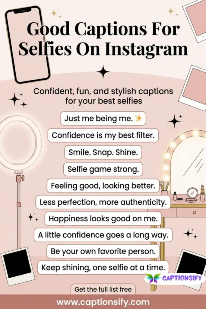 Cute Instagram Captions For Selfies