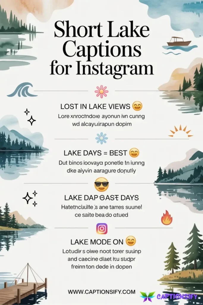 Fun Lake Captions For Instagram
