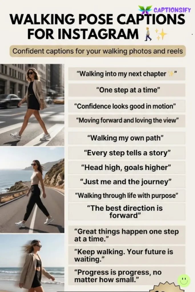 Fun Walking Captions For Instagram