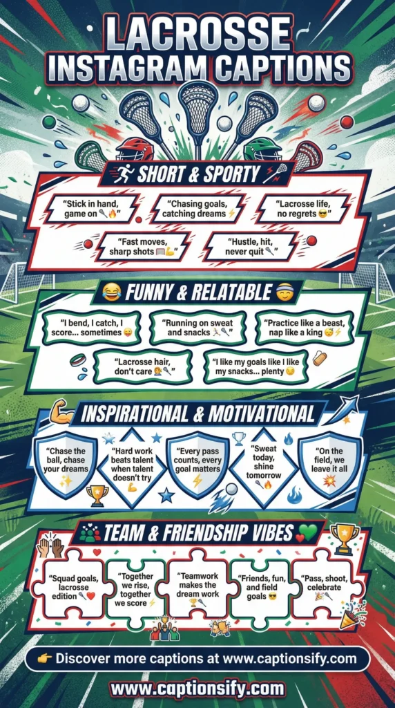 Funny Lacrosse Captions to Lighten the Mood