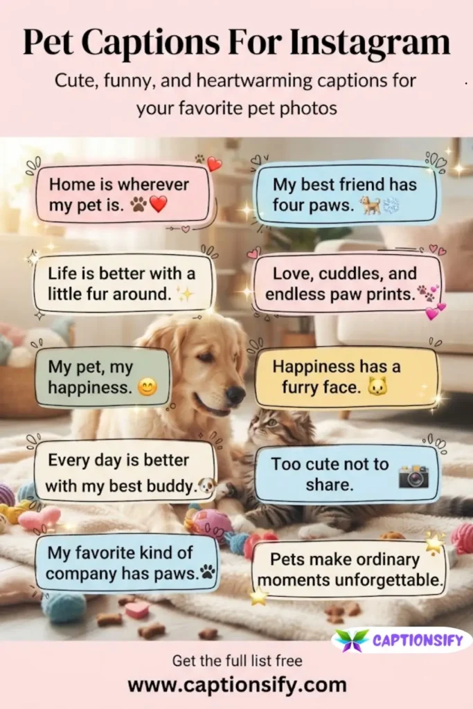 Funny Pet Captions For Instagram
