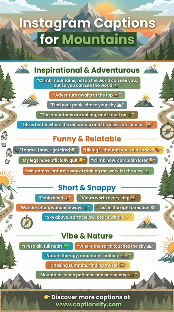 Motivational Mountain Quotes For Your Posts