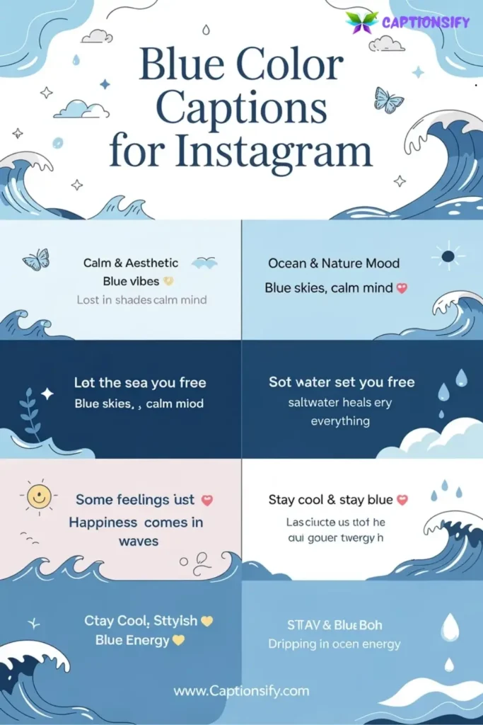 Ocean Inspired Blue Captions For Instagram Posts