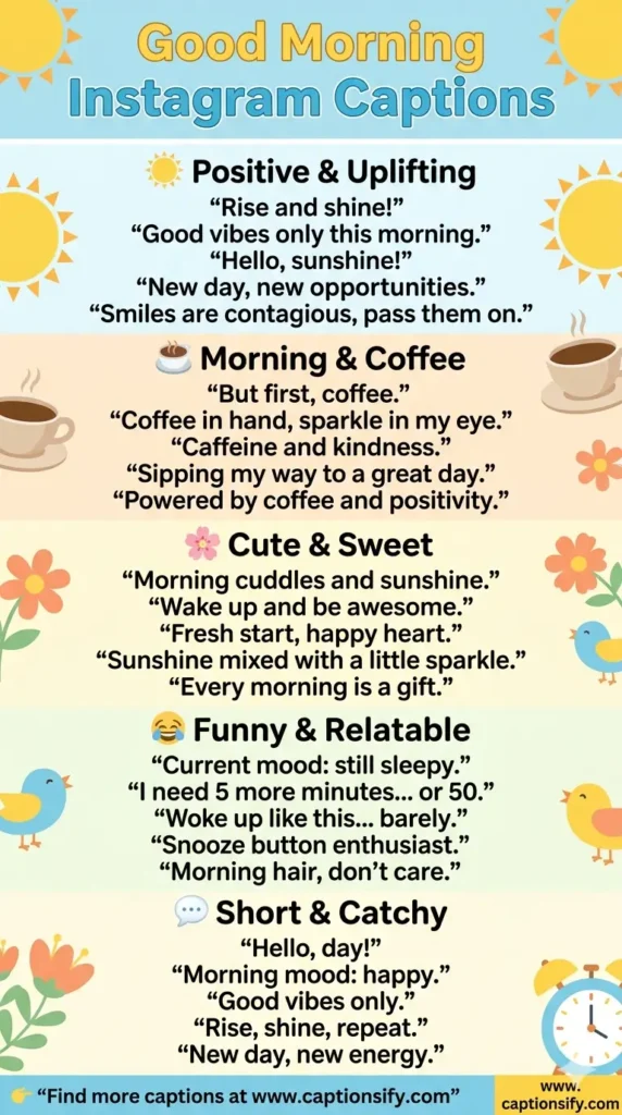 Positive Good Morning Messages For Your Feed