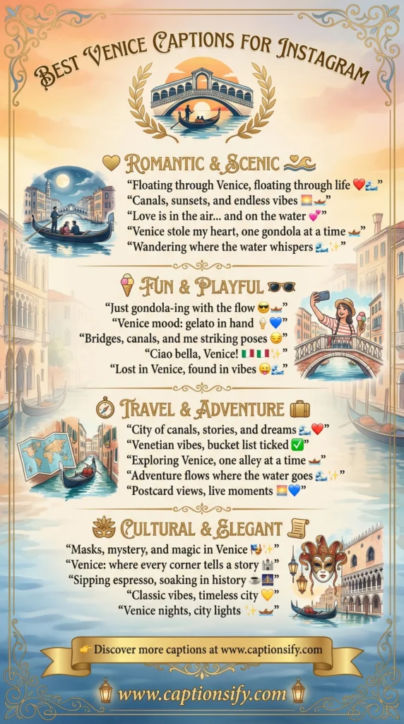 Romantic Venice Phrases For Couples