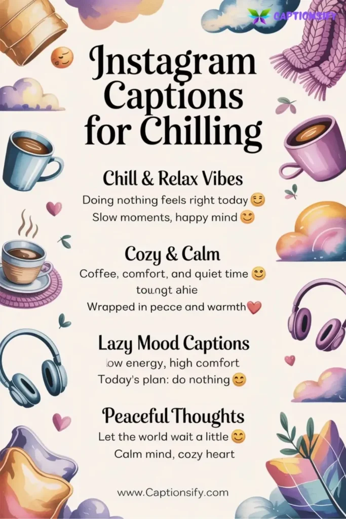 Short Captions For Instagram Chilling