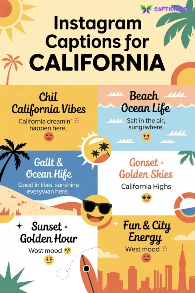 Short Captions For Instagram In California