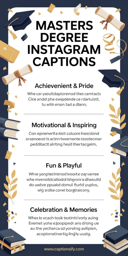 Short Masters Degree Instagram Captions