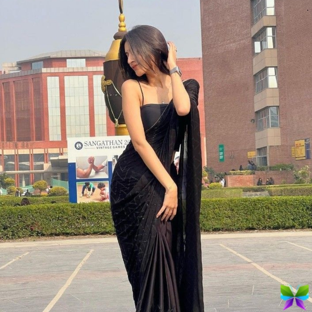 Black Saree Captions For Instagram