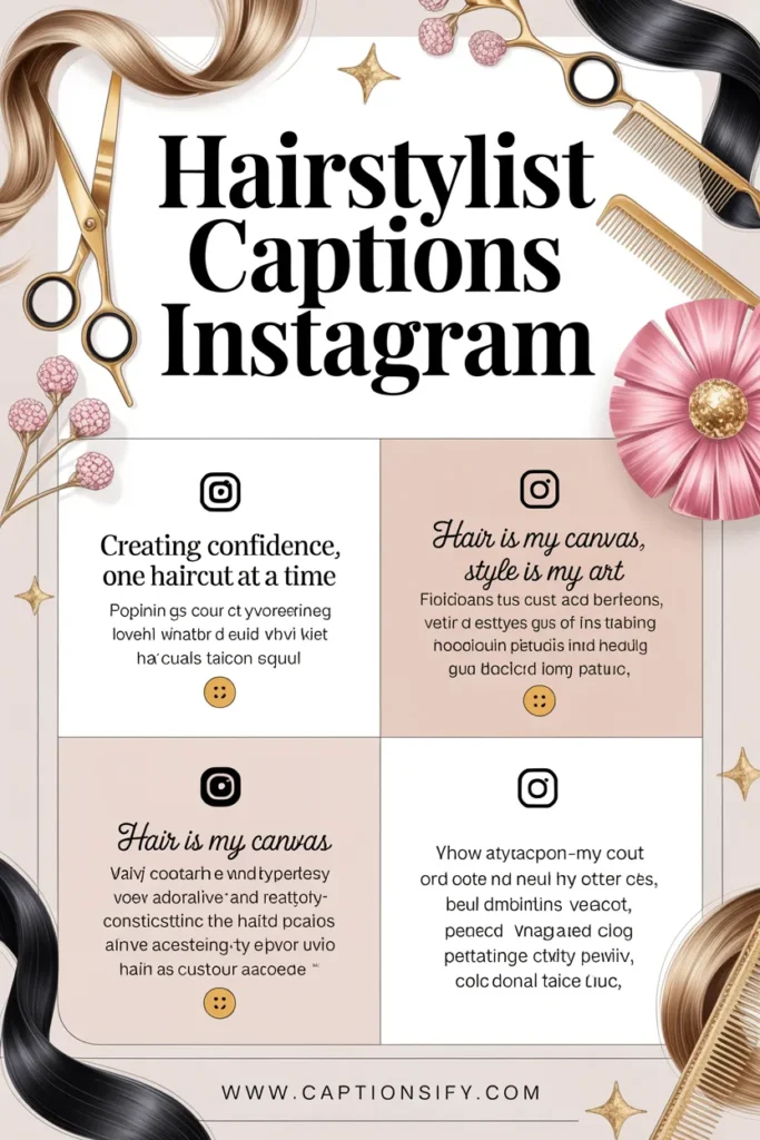 Creative Captions for Instagram for Hairstylists
