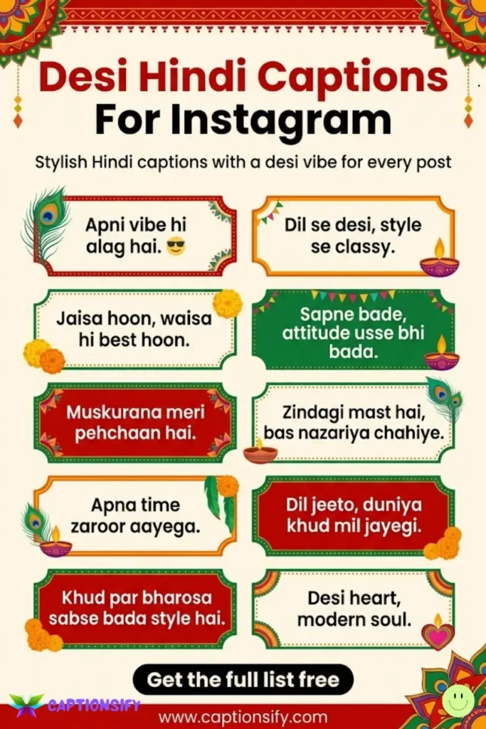 Creative Desi Hindi Captions for Instagram
