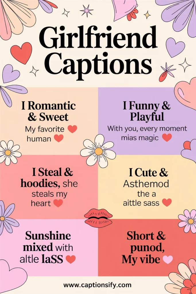 Cute Girlfriend Captions for Instagram