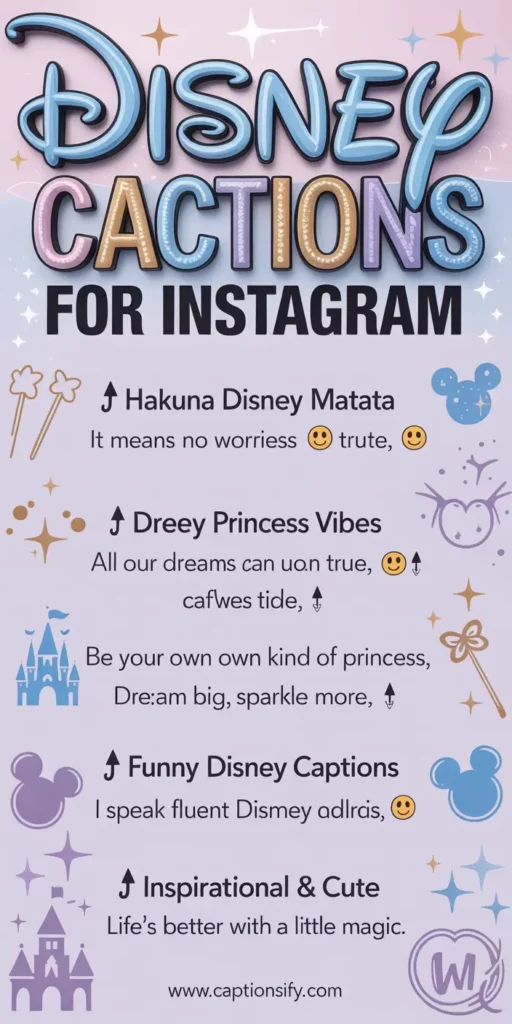 Fun Disney Captions For Instagram